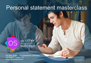 Personal statement masterclass – Extra participants