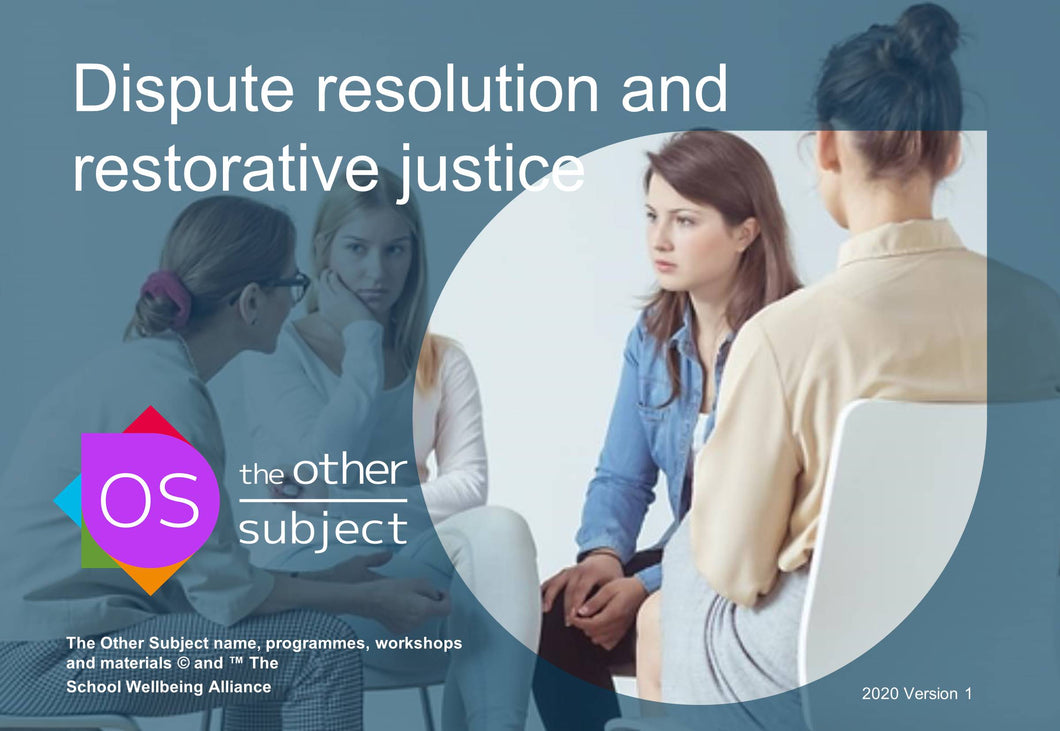 Dispute resolution and restorative justice - Extra participants